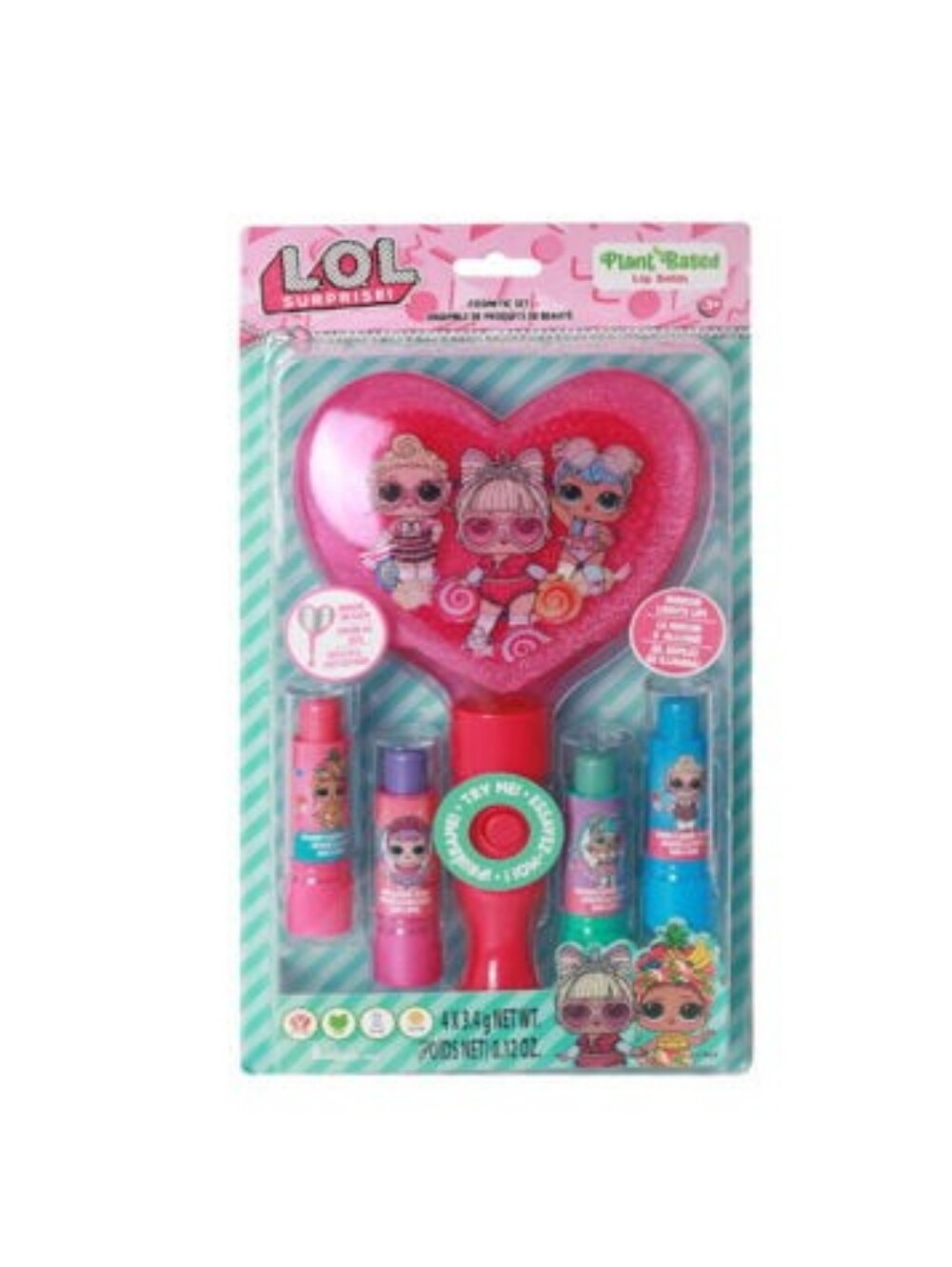 Hello Kitty, Disney Princess, Or LOL Cosmetic Set Light-Up Mirror Lip Balms - Picture 8 of 8